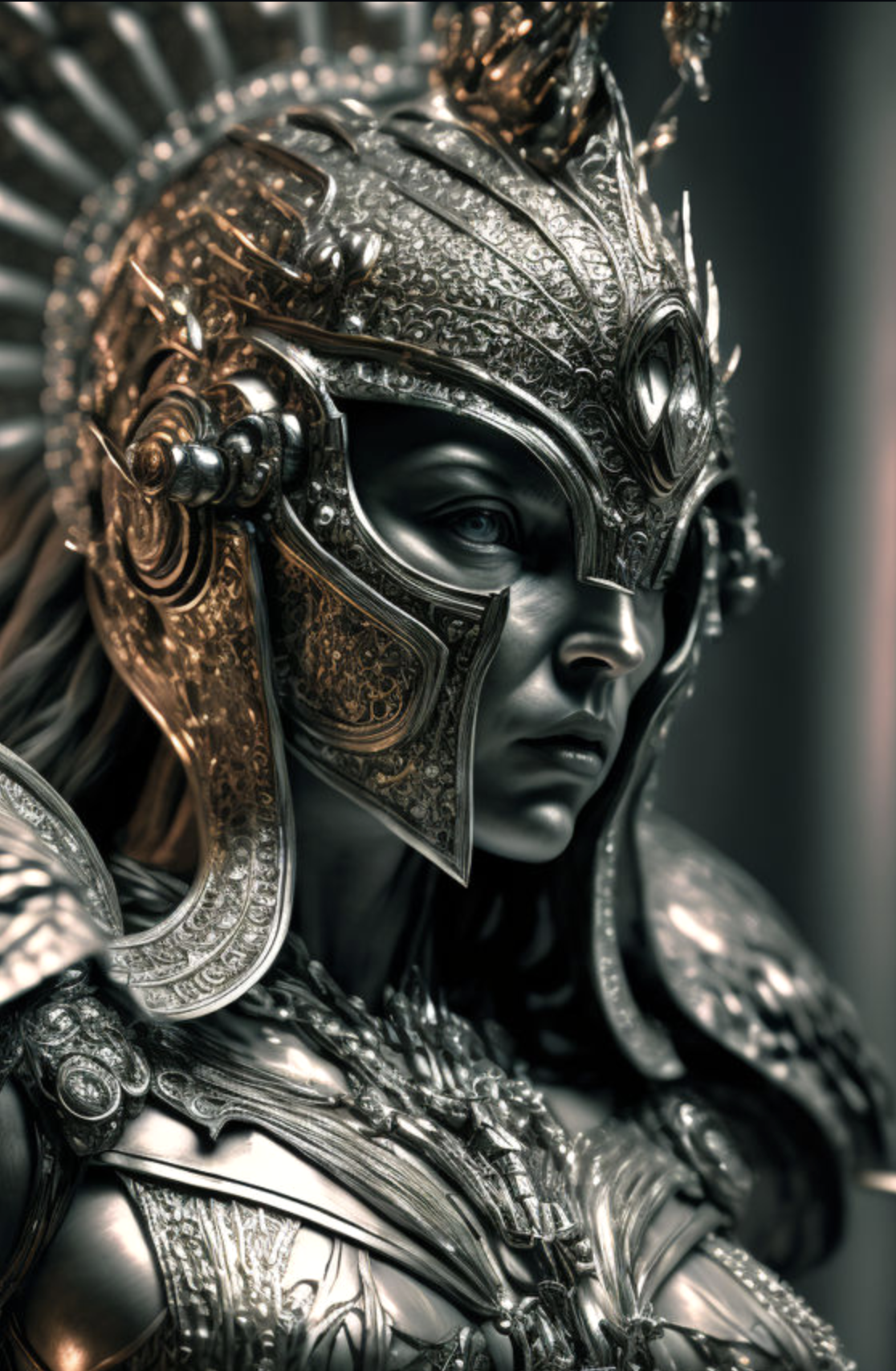 Athena Mother looking over her Child