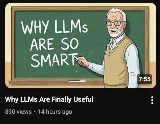 The proper history of LLMs