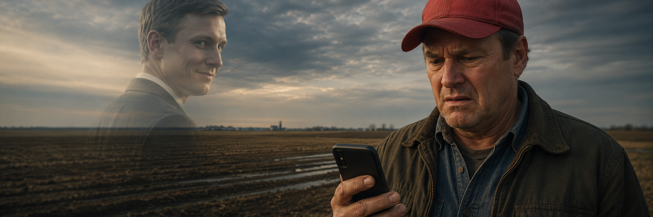 Young FSB officer is watching an American farmer eating up russian propaganda thinking of building a fallout bunker on his middle-of-nowhere farm.